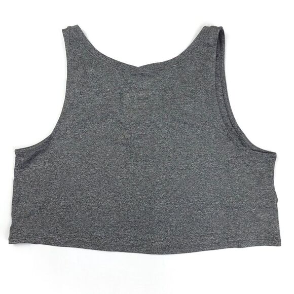 PRANA Alpenglow Crop Tank Loose Athletic Top Charcoal Heather Gray Womens Large - Picture 6 of 6